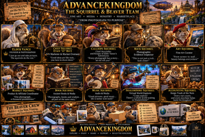 ADVANCEKINGDOM squirrel and beaver workforce
