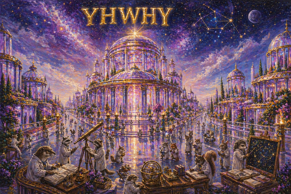 celestial city of scholars and knowledge with acrylic paint by a skilled painter of perspective