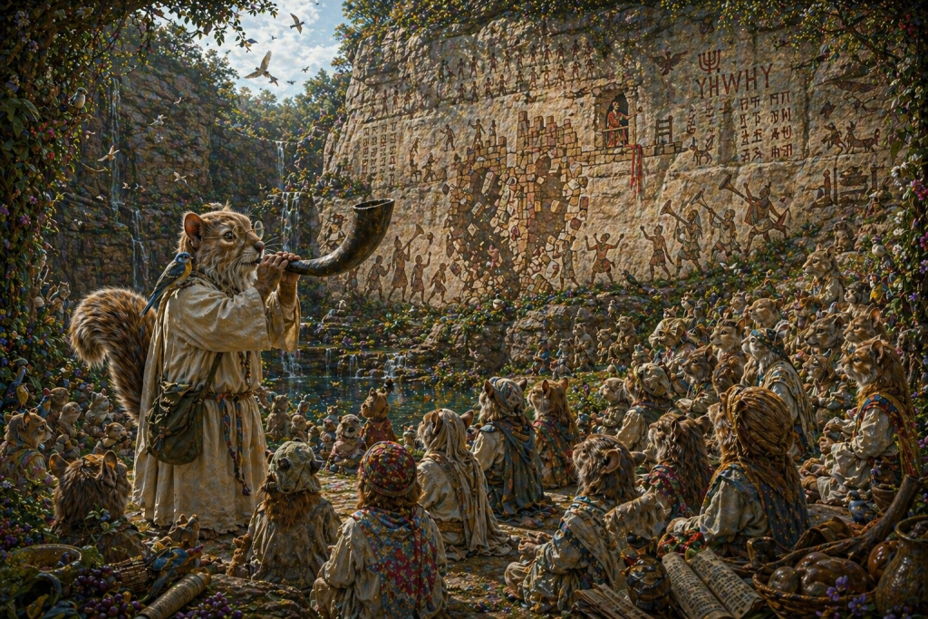 yahshua ben nun bigger cliff walls all creatures framed in nature border all nature and pictographs of the walls of yericho falling down rehab scarlet redcord shoffars